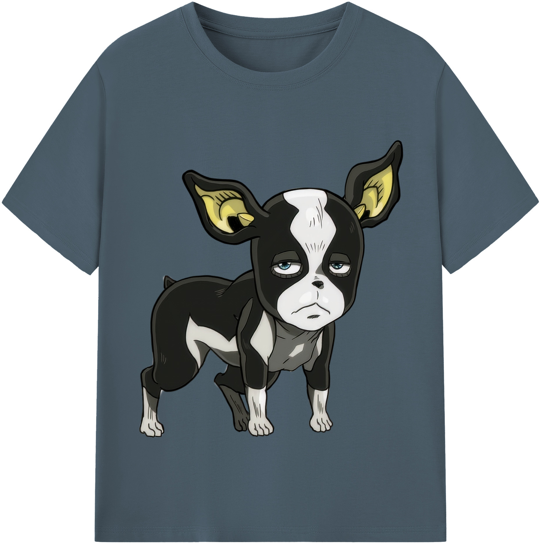 （画像用） ジョジョの奇妙な冒険 イギー JoJo's Bizarre Adventure Iggy 綿100％半袖Tシャツ（フロントプリント）